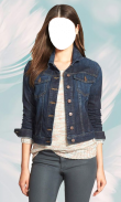 Women Jeans Jacket Photo Suit screenshot 4