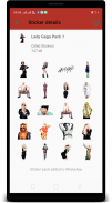 Lady Gaga WAStickerApps : Stickers for Whatsapp screenshot 4