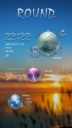 Round GO Weather Widget Theme screenshot 0