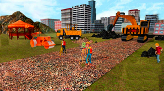 Highway road construction game screenshot 4