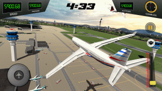 Nyata Pesawat Pendaratan Simulator screenshot 7