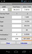 Directional Survey screenshot 2