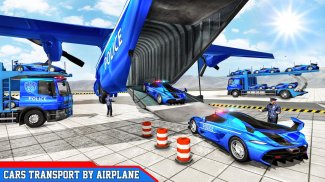 Police Car Transporters Games screenshot 4