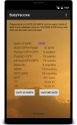 BabyVaccine screenshot 1