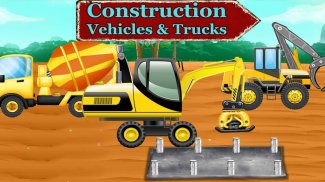 Veículos de construção e caminhões -Jogos Crianças screenshot 11