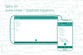 Linear / Quadratic Equation Solver. Step-by-Step screenshot 7