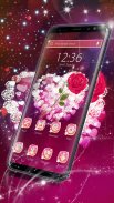 Shine Red Heart Rose Love--APUS Launcher theme screenshot 0