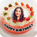 Name Photo On Birthday Cake Icon