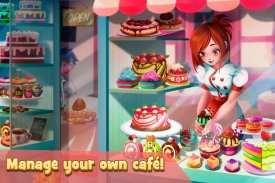 Dessert Chain: Café Waitress & Restaurant Chef screenshot 0