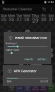 Status bar Calendar Demo screenshot 5