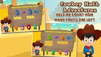 Cowboy Preschool Math Games screenshot 2
