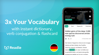 Readle독일어: 읽기, 듣기, 어휘, 사전 및 문법 screenshot 8