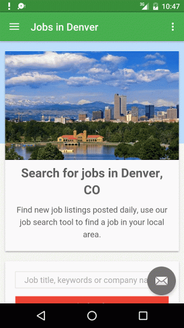 jobs in denver and surrounding areas