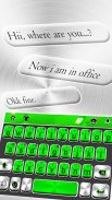 Metal Green Tech Keyboard Theme screenshot 1