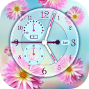 Flower Clock Live Wallpaper