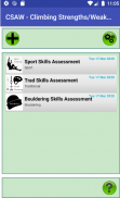CSAW - Climbing Strengths and Weaknesses screenshot 2