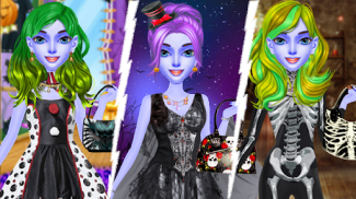 Halloween Make-up Salon Spiel screenshot 1
