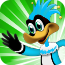 Cartoon Bird Runner: Circus Icon