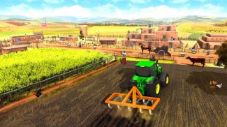 खेती का खेल 2021 - मुफ्त ट्रैक्टर ड्राइविंग गेम्स screenshot 3
