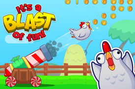 Chicken Toss - Cannon Launcher screenshot 0