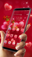 Red rose love-APUS launcher  free theme screenshot 0