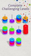 Puzzle Game: Color Hoop Sort screenshot 6