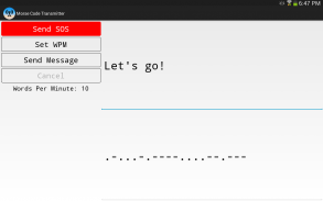 Morse Code Transmitter screenshot 1