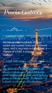 Paris Galaxy Font for FlipFont , Cool Fonts Text screenshot 0