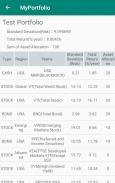 Portfolio Calculator screenshot 1