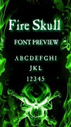 Fire Skull Font for FlipFont ,Cool Fonts Text Free screenshot 2