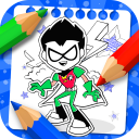 Teen Titans coloring cartoon