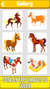 Horse Pixel Art Coloring Book screenshot 1