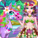 Fairy Horse Braided Hairstyles Icon