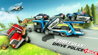 Police Cargo Truck Offroad 3D screenshot 6