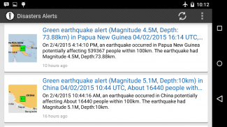 Disasters Alerts screenshot 2