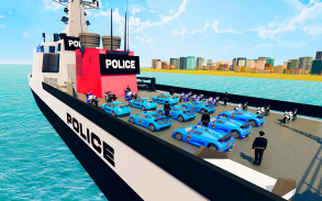 US Police Transporter Ship Games: Police Games screenshot 1