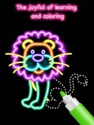 Draw Glow Animals screenshot 11