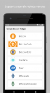 Simple Bitcoin Widget screenshot 1