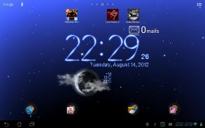 Weather Clock Live Wallpaper screenshot 1