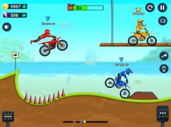 Çocuk Bisikleti Tepesi Yarışı: Serbest Motosiklet screenshot 1