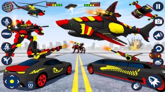 Shark Robot Car Transform Game screenshot 9