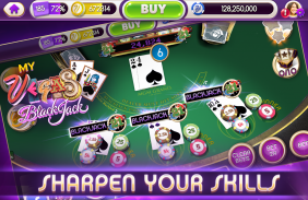 myVEGAS Blackjack 21 — бесплатная карточная игра screenshot 4