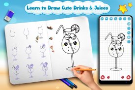 Learn to Draw Drinks & Juices screenshot 0