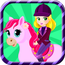 Pony game - Care games Icon