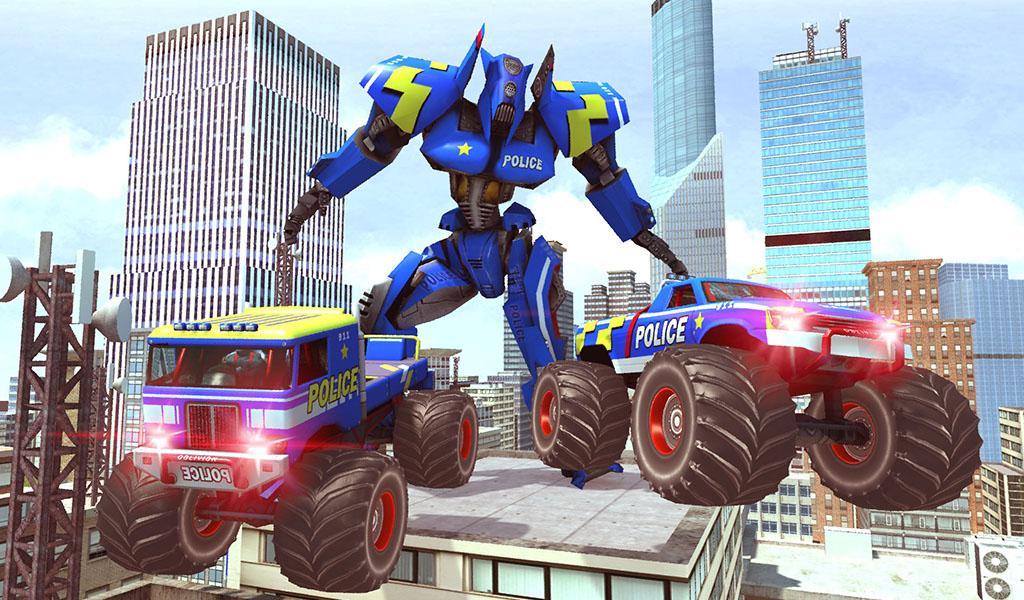 Polícia robô carro rampage - jogos de tiro de robô - Download do APK para  Android