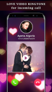 Cinta Video Ringtone untuk Panggilan Masuk screenshot 1