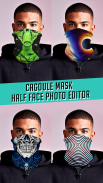 Cagoule Mask Half Face Photo Editor screenshot 2