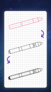 How to draw rockets, spaceships. Drawing lessons screenshot 9