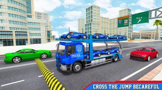 Police Car Transporters Games screenshot 2