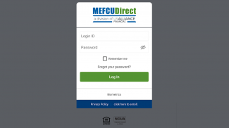 MEFCU Direct Mobile screenshot 1